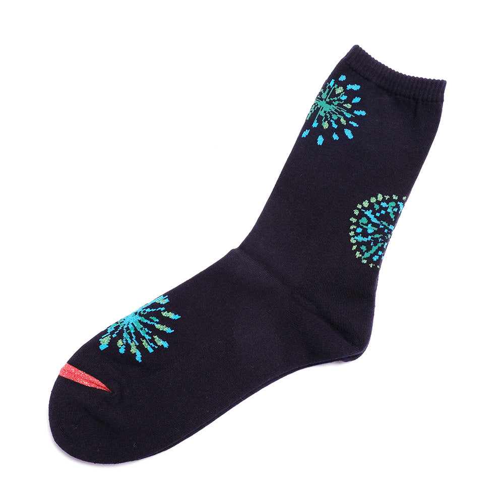 BLUE BLUE JAPAN Hanabi jacquard glitter socks 1007628