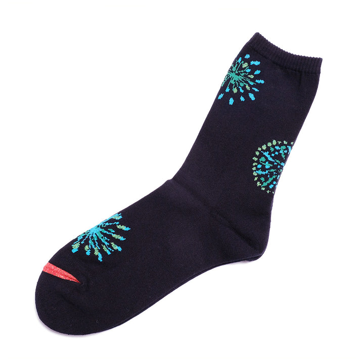 BLUE BLUE JAPAN Hanabi jacquard glitter socks 1007628