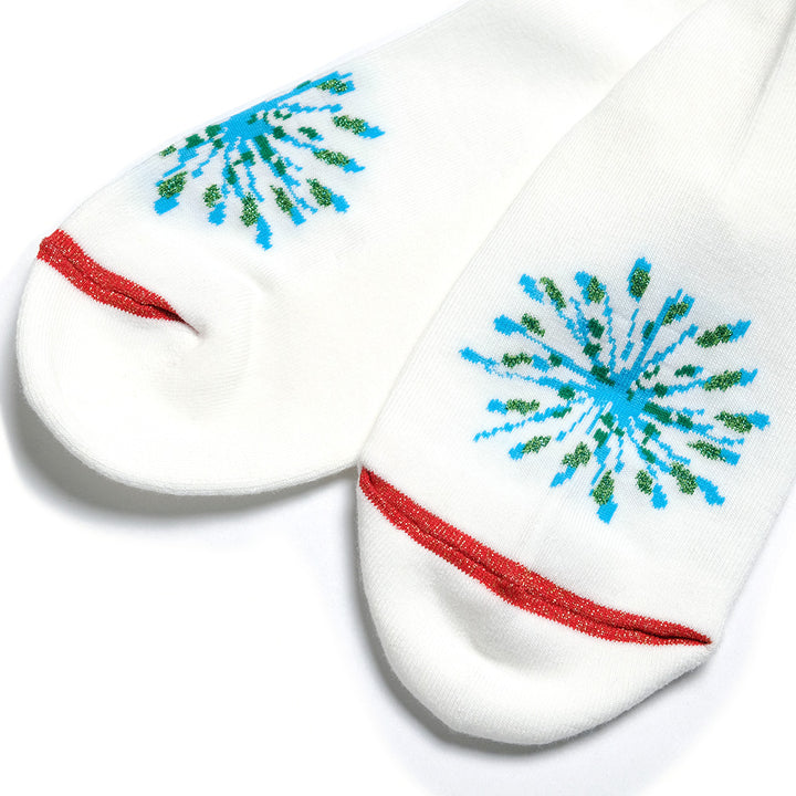 BLUE BLUE JAPAN - Hanabi (Firework) Jacquard Glitter Socks - 1007628