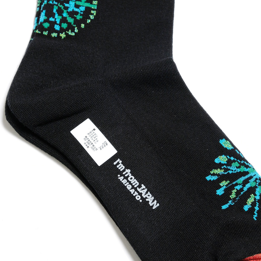BLUE BLUE JAPAN - Hanabi (Firework) Jacquard Glitter Socks - 1007628