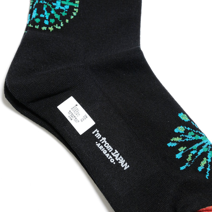 BLUE BLUE JAPAN - Hanabi (Firework) Jacquard Glitter Socks - 1007628