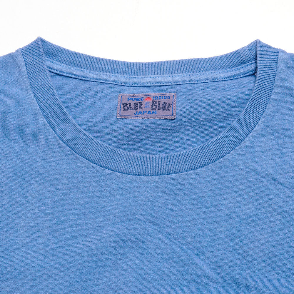 BLUE BLUE JAPAN - Bamboo and Tiger Back Print Indigo Pocket T-Shirt - 1007633