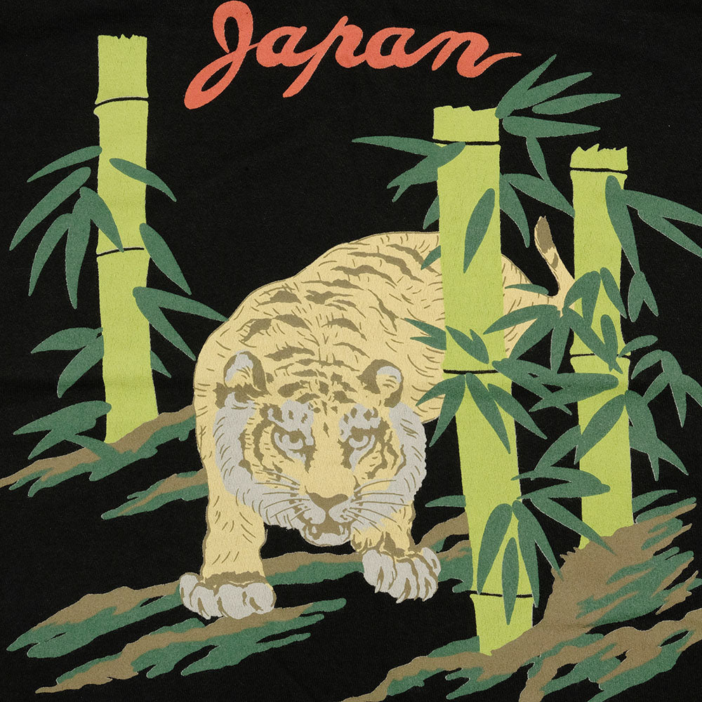 BLUE BLUE JAPAN - Bamboo and Tiger Short Sleeve T-shirt - 1007634
