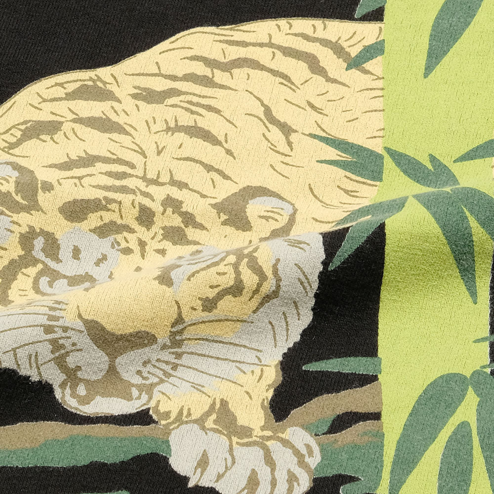 BLUE BLUE JAPAN - Bamboo and Tiger Short Sleeve T-shirt - 1007634