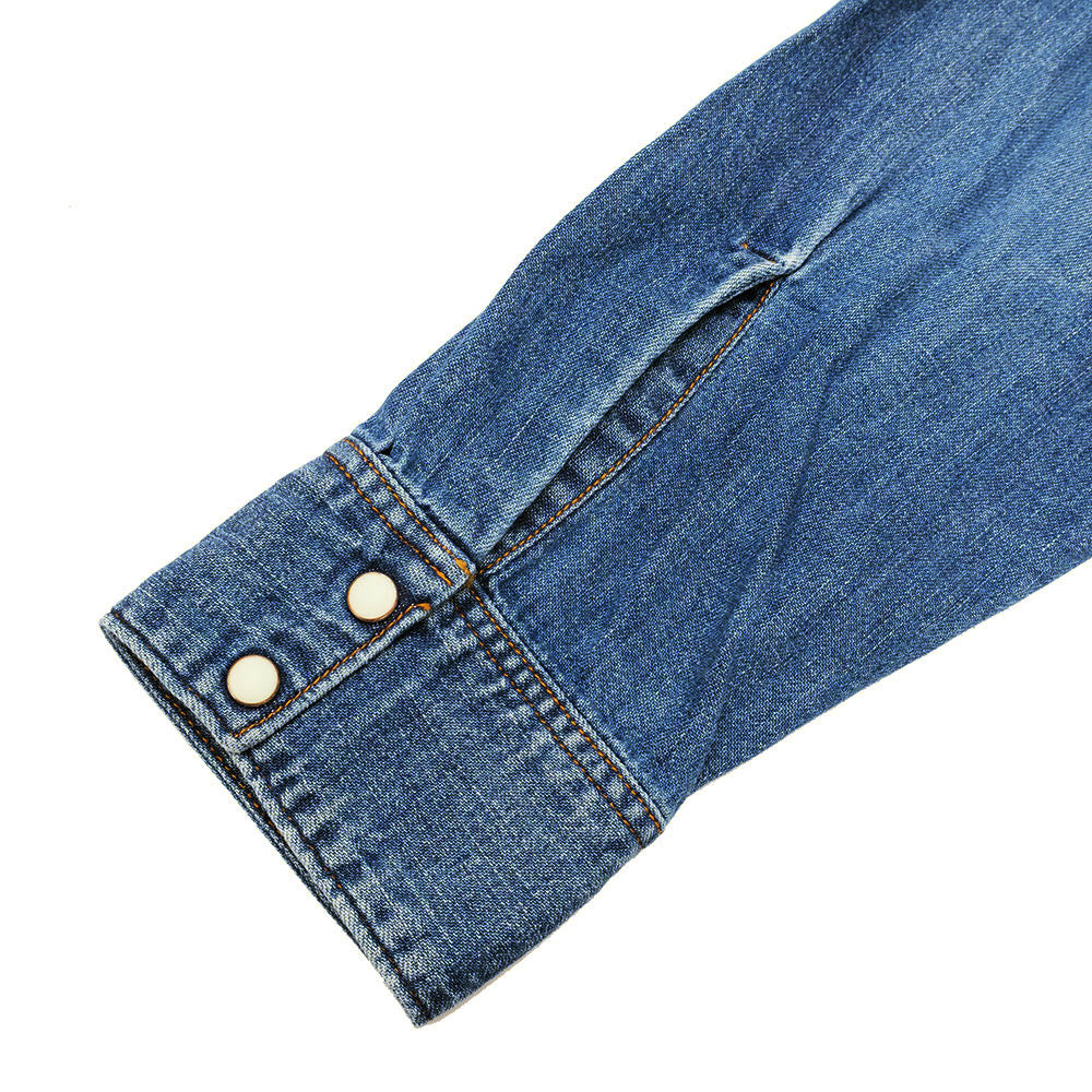 BLUE BLUE - ST814 - Light Denim ROPER Wash Western Shirt - 1007723