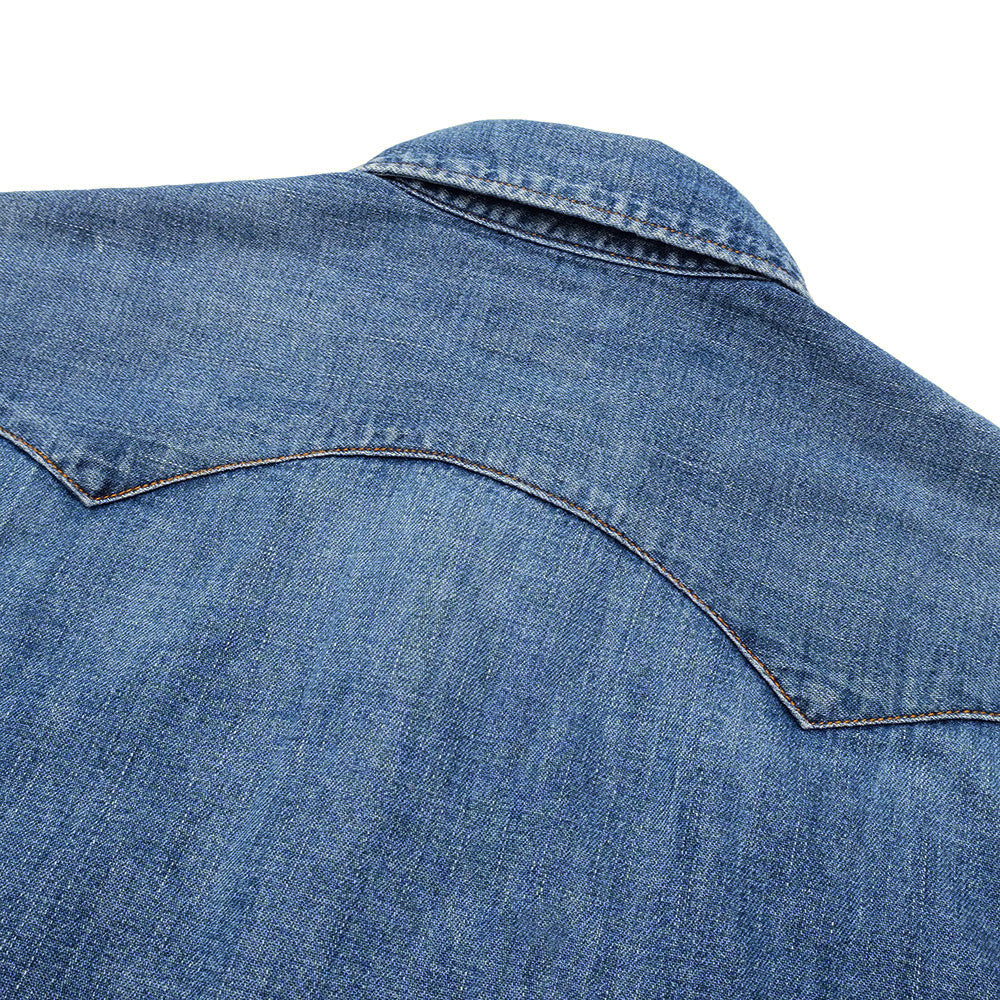 BLUE BLUE - ST814 - Light Denim ROPER Wash Western Shirt - 1007723