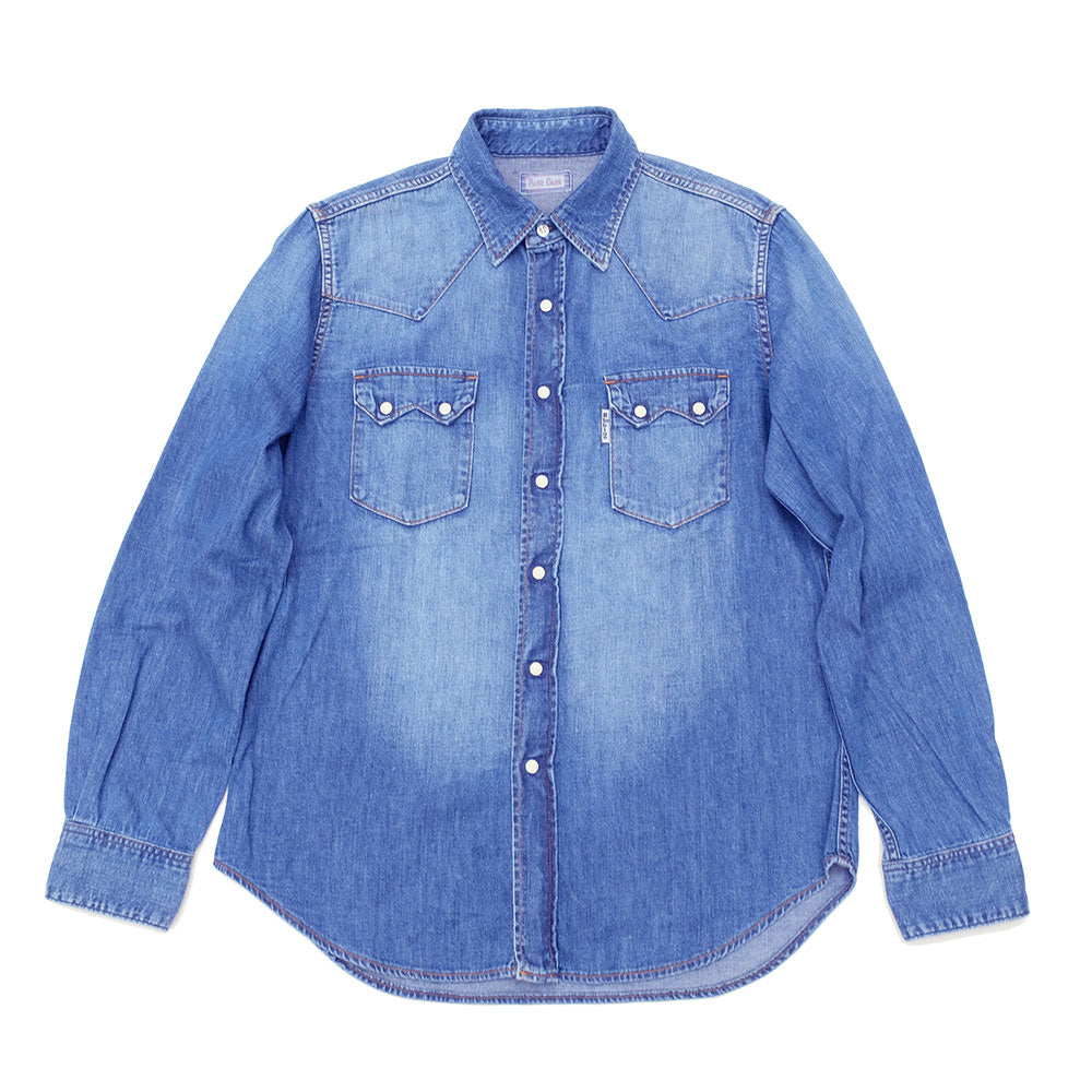 BLUE BLUE - ST814 - Light Denim ROPER Wash Western Shirt - 1007723