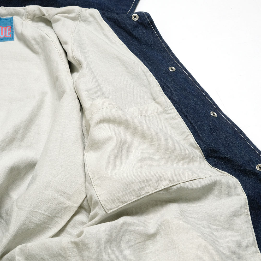 BLUE BLUE - Jacquard Denim Coach Jacket - 1007729