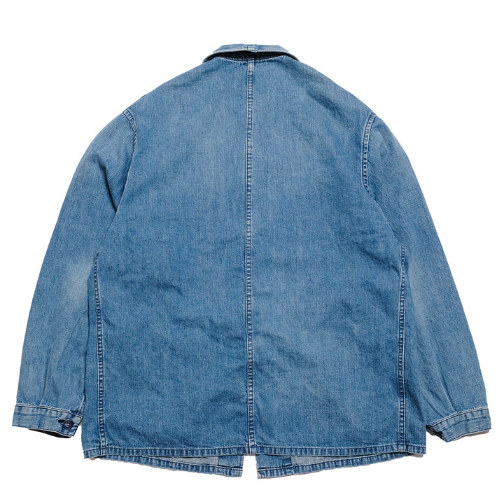 BLUE BLUE - Light Denim French China Work Jacket - Used Wash - 1007984