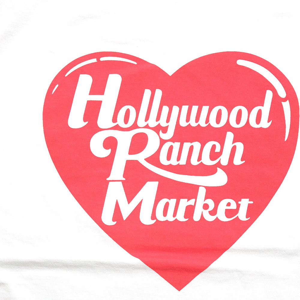 HOLLYWOOD RANCH MARKET - Organic cotton heart-in-HRM long sleeve T-shirts - 1008627