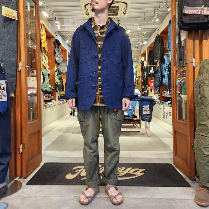 BLUE BLUE JAPAN - Honnai(Natural Indigo) Sashiko Coveralls - 1009222