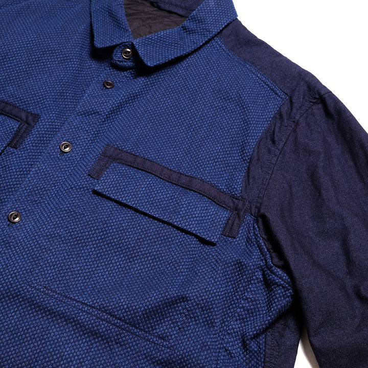 BLUE BLUE JAPAN - Casezome Sashiko Back Quilted Shirt - 1009275