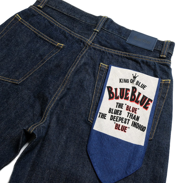 BLUE BLUE - PP03 MOD Superior Pima Cotton - Selvedge Denim Wide tapered Jeans - 1009865