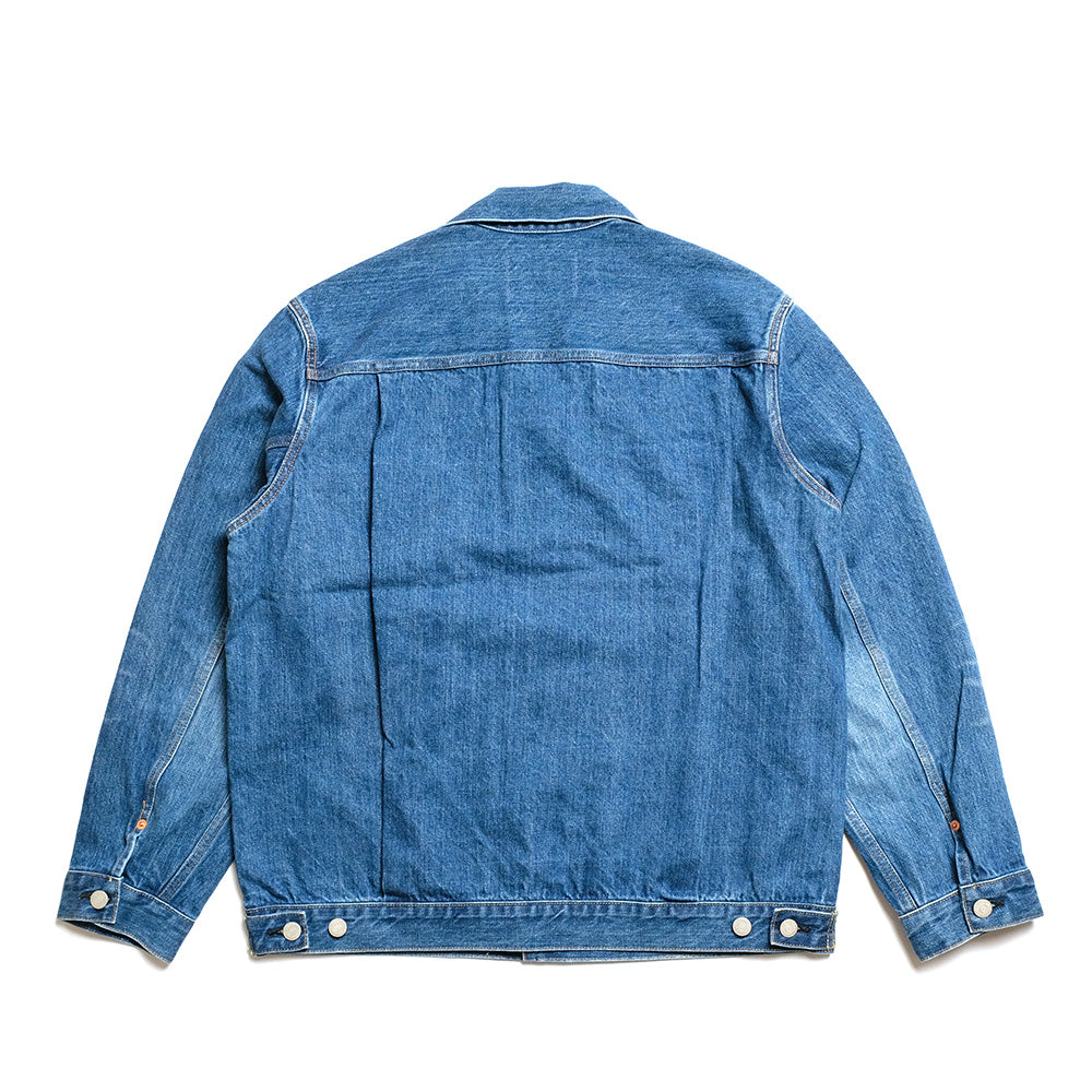 BLUE BLUE - JK02 MOD Superior Pima Cotton - Selvedge Denim 2nd Type Trucker Jacket - FADE WASH - 1009866