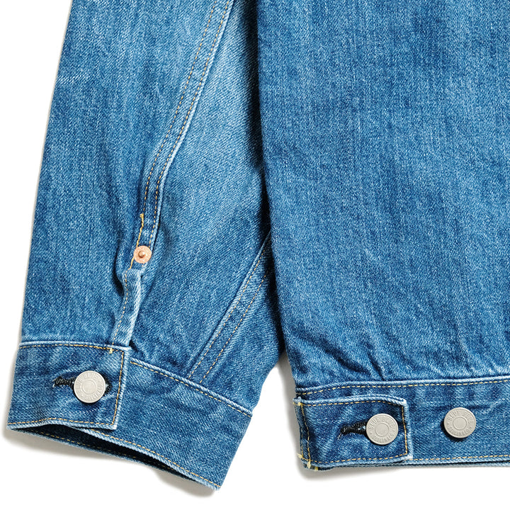 BLUE BLUE - JK02 MOD Superior Pima Cotton - Selvedge Denim 2nd Type Trucker Jacket - FADE WASH - 1009866