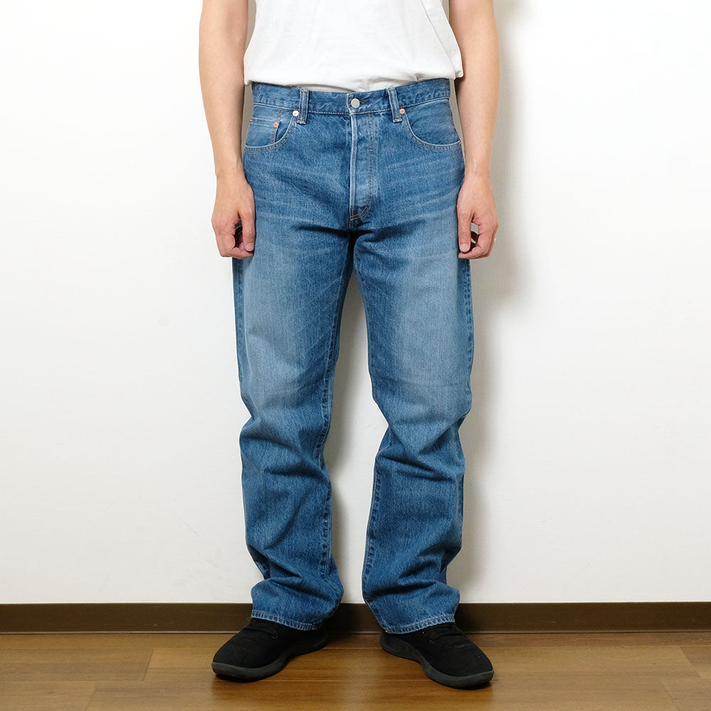 BLUE BLUE - PP02 - MOD supima Selvedge Denim Wide Jeans - Fade Wash - 1009867