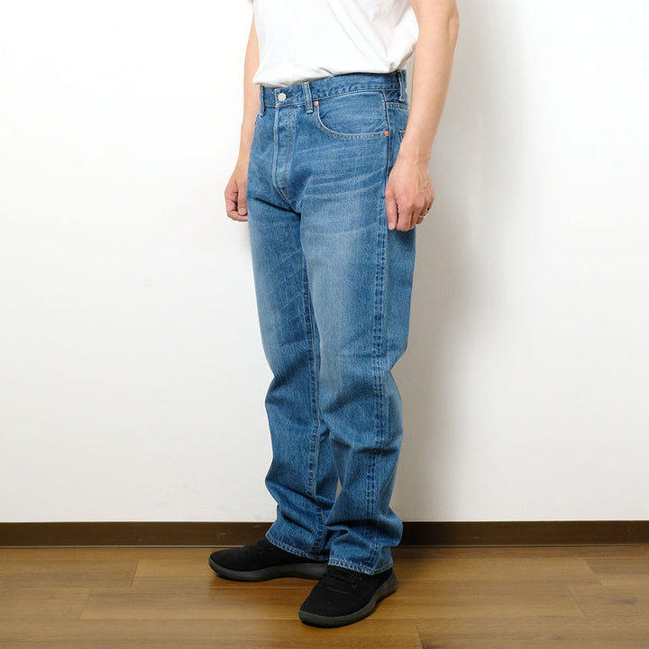 BLUE BLUE - PP02 - MOD supima Selvedge Denim Wide Jeans - Fade Wash - 1009867