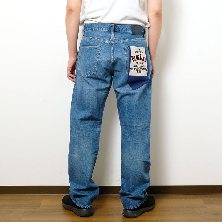 BLUE BLUE - PP02 - MOD supima Selvedge Denim Wide Jeans - Fade Wash - 1009867