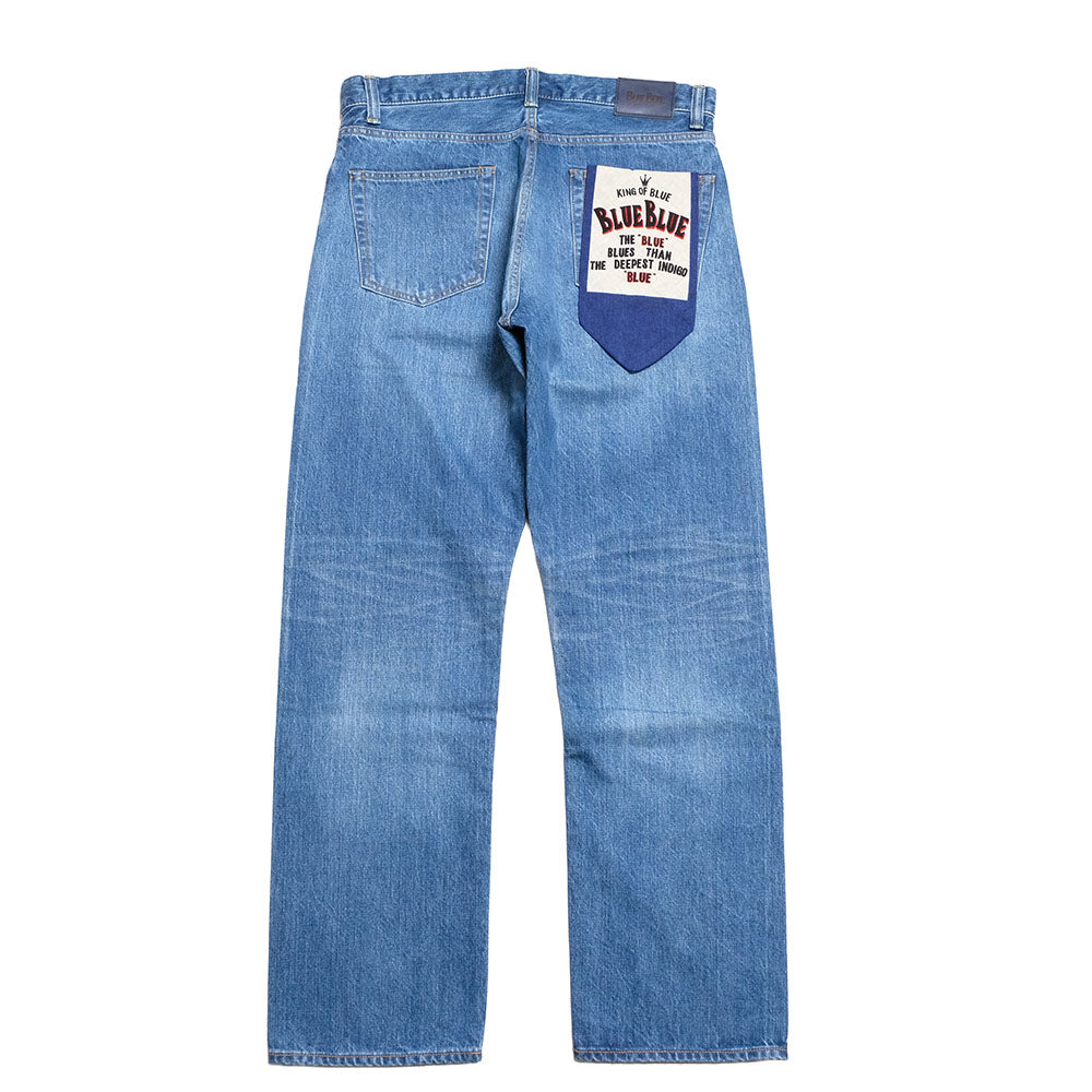 BLUE BLUE - PP02 - MOD supima Selvedge Denim Wide Jeans - Fade Wash - 1009867