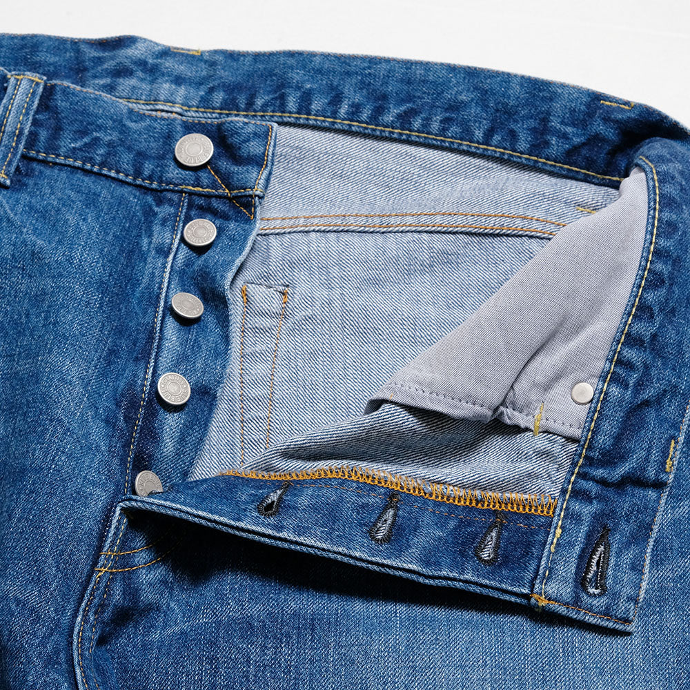 BLUE BLUE - PP02 - MOD supima Selvedge Denim Wide Jeans - Fade Wash - 1009867