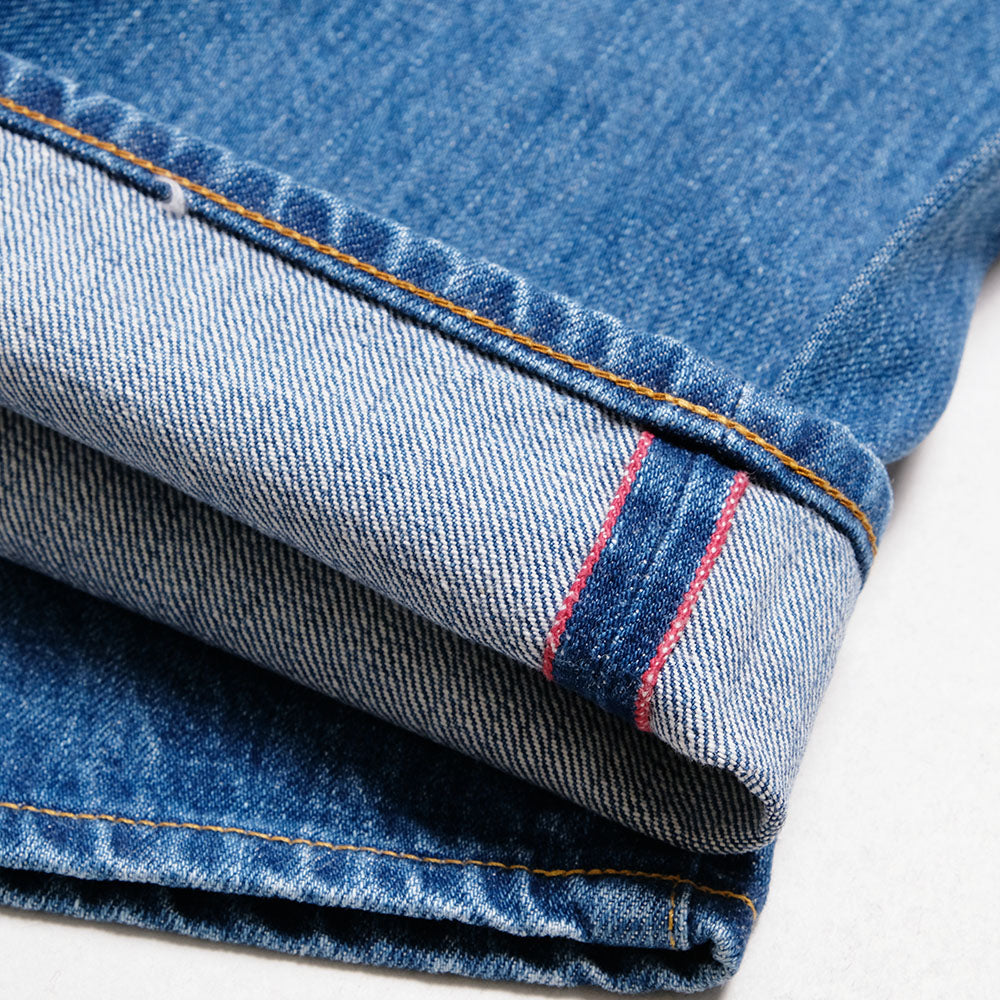 BLUE BLUE - PP02 - MOD supima Selvedge Denim Wide Jeans - Fade Wash - 1009867