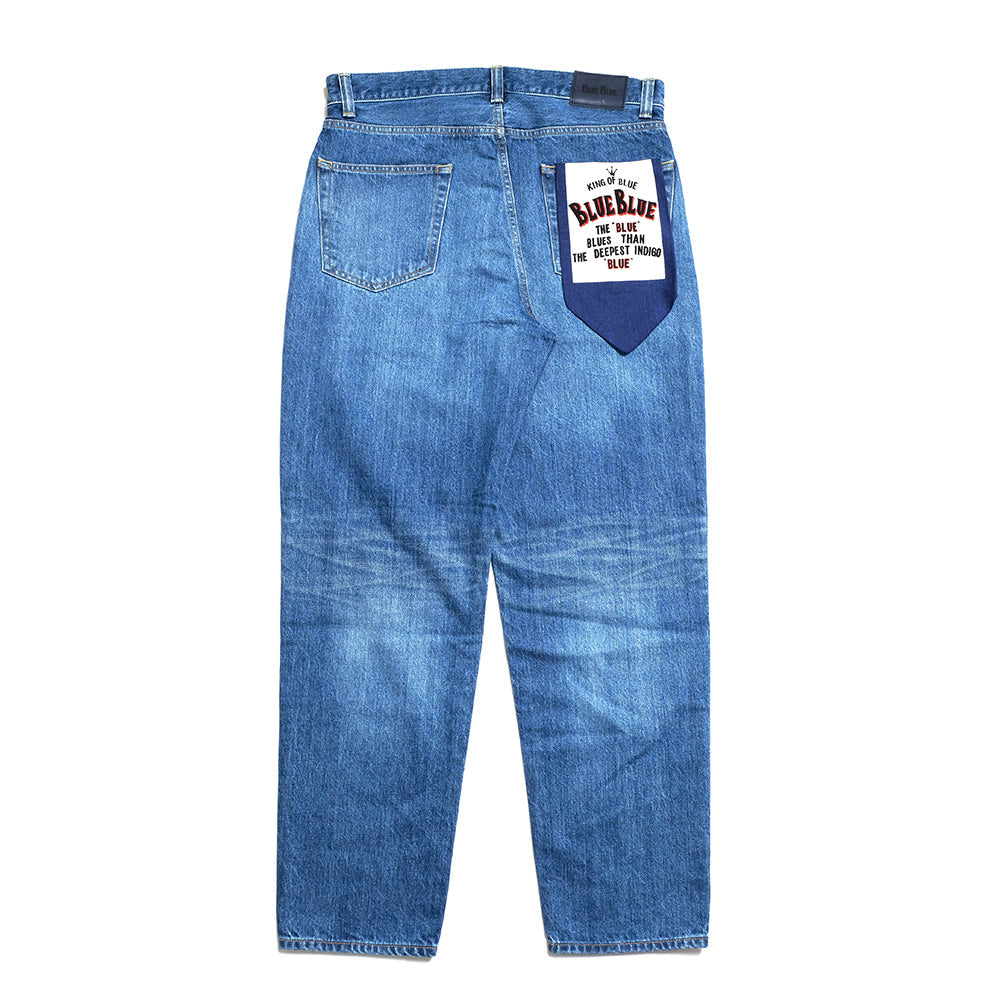 BLUE BLUE - PP03 MOD Superior Pima Cotton - Selvedge Denim FADE Wide tapered Jeans - 1009868