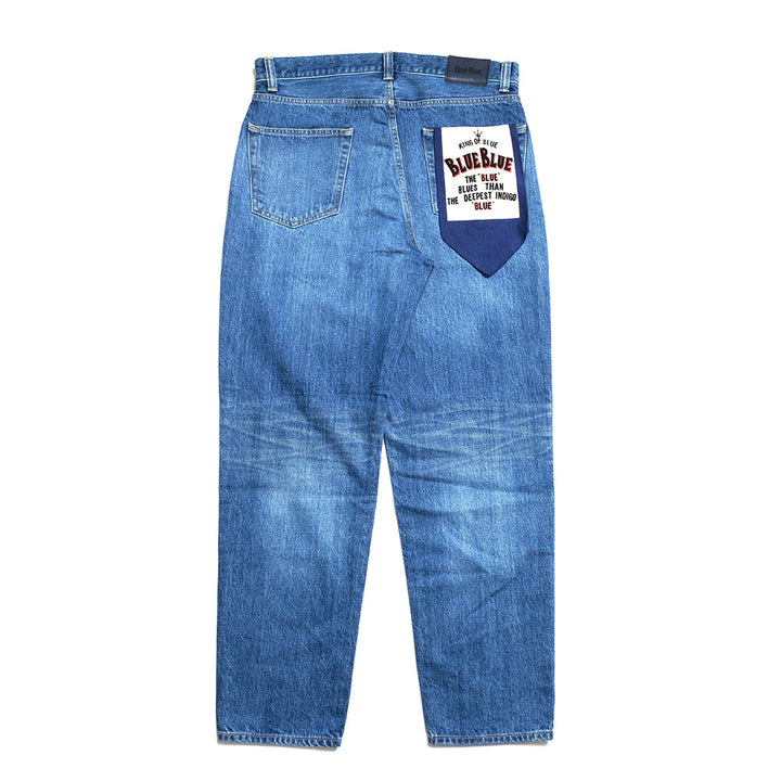 BLUE BLUE - PP03 MOD Superior Pima Cotton - Selvedge Denim FADE Wide tapered Jeans - 1009868