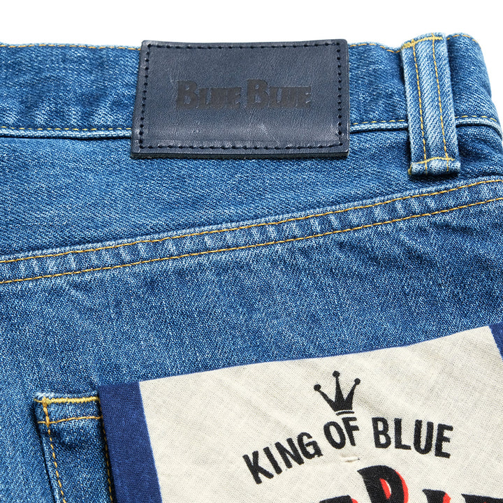 BLUE BLUE - PP03 MOD Superior Pima Cotton - Selvedge Denim FADE Wide tapered Jeans - 1009868