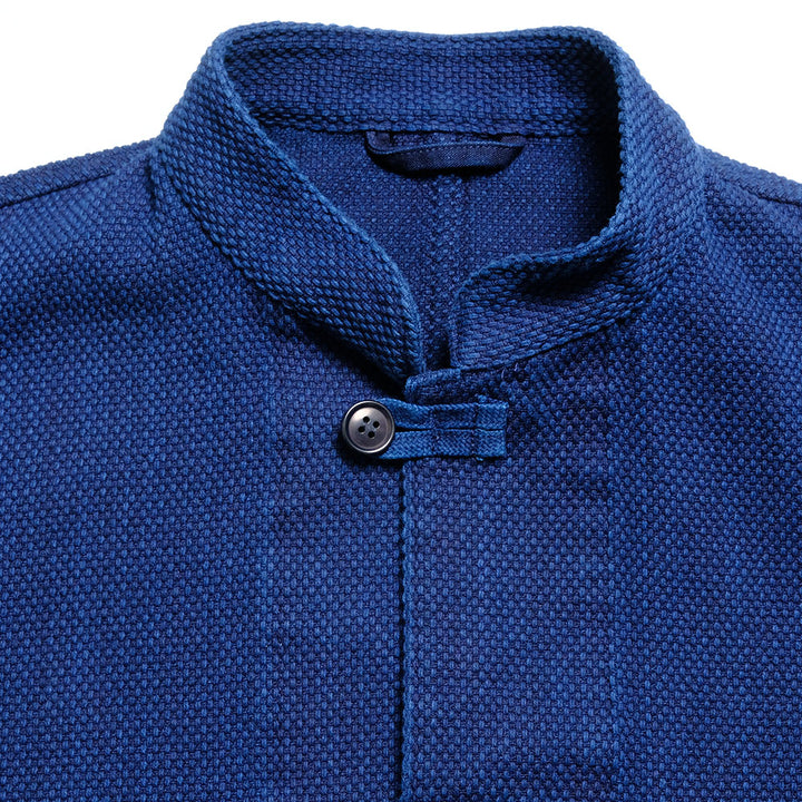 BLUE BLUE JAPAN - Honnai(Natural Indigo) Light Sashiko Oriental Jacket - 1010788