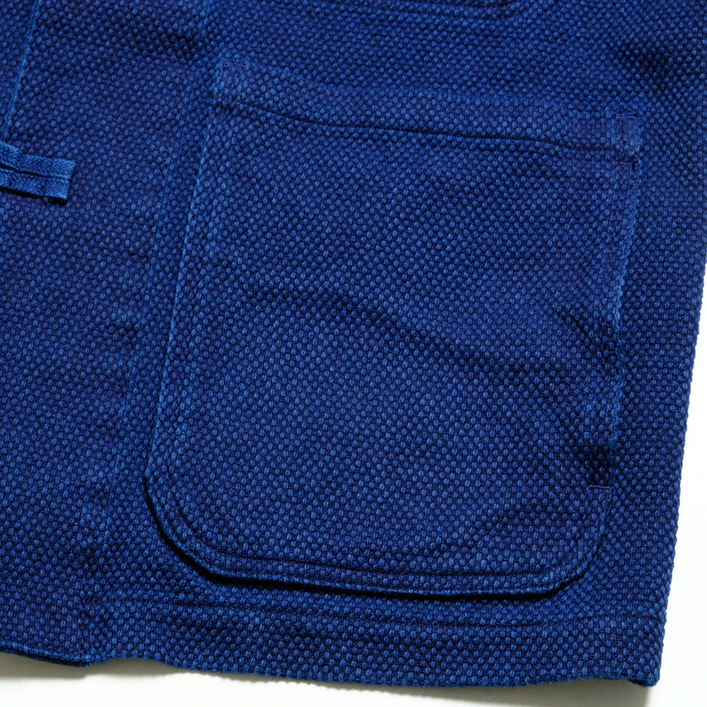 BLUE BLUE JAPAN - Honnai(Natural Indigo) Light Sashiko Oriental Jacket - 1010788
