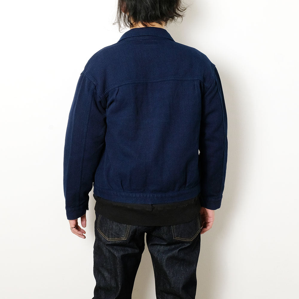 BLUE BLUE JAPAN - Honnai(Natural Indigo) Light Sashiko Trucker