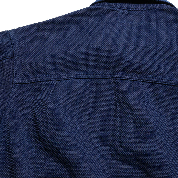 BLUE BLUE JAPAN - Honnai(Natural Indigo) Light Sashiko Trucker Jacket - 1010792