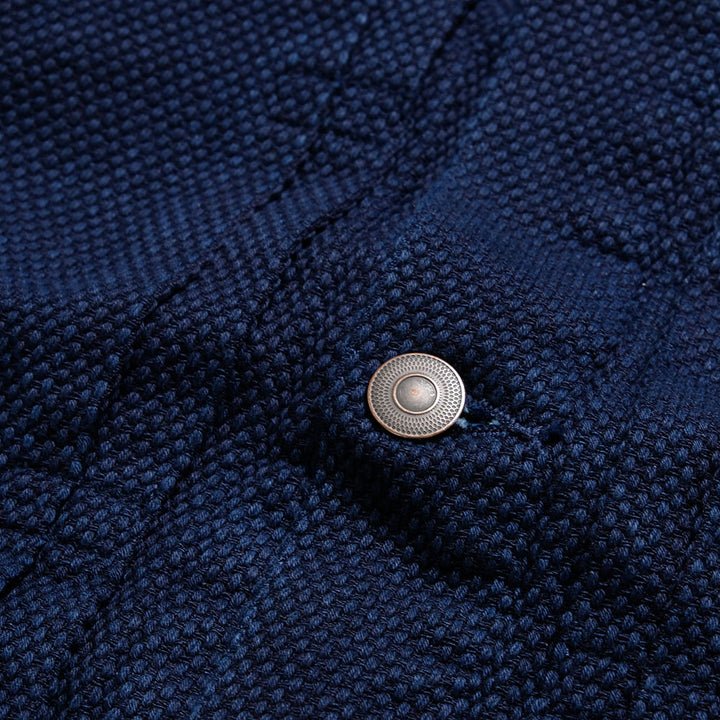 BLUE BLUE JAPAN - Honnai(Natural Indigo) Light Sashiko Trucker Jacket - 1010792