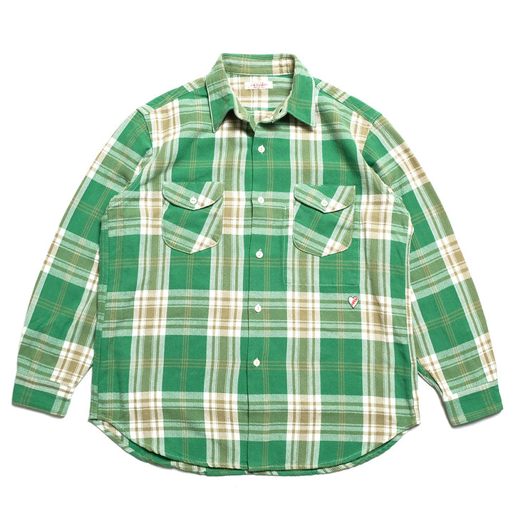 HOLLYWOOD RANCH MARKET - Spring Flannel Plaid Work Shirt - 1011417