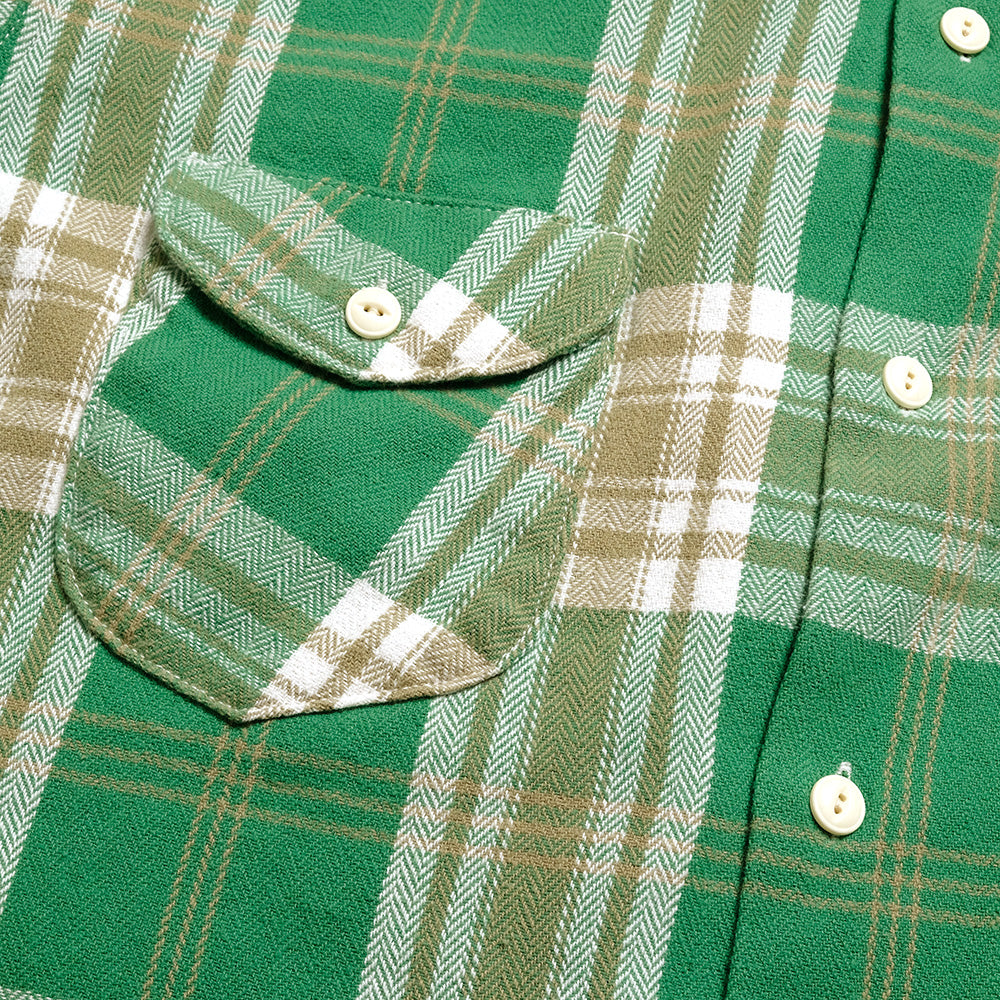 HOLLYWOOD RANCH MARKET - Spring Flannel Plaid Work Shirt - 1011417