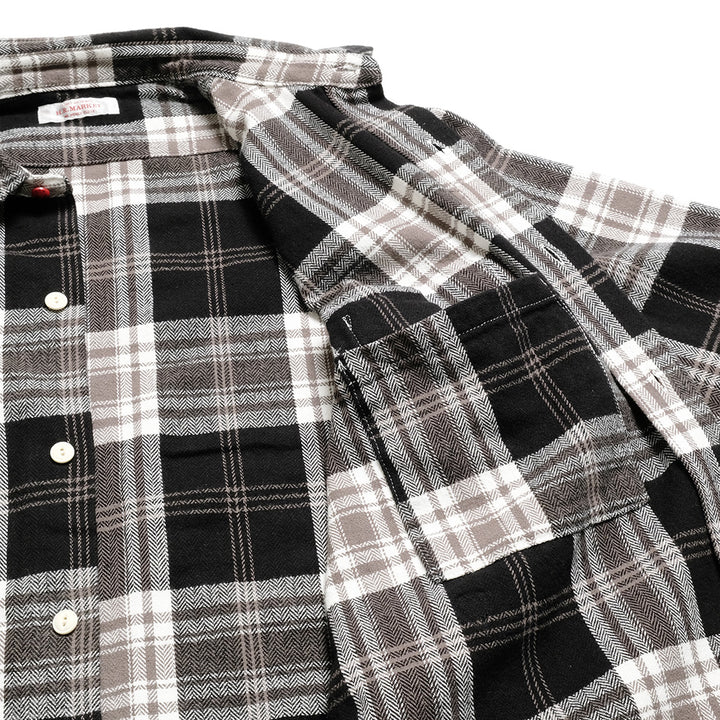 HOLLYWOOD RANCH MARKET - Spring Flannel Plaid Work Shirt - 1011417