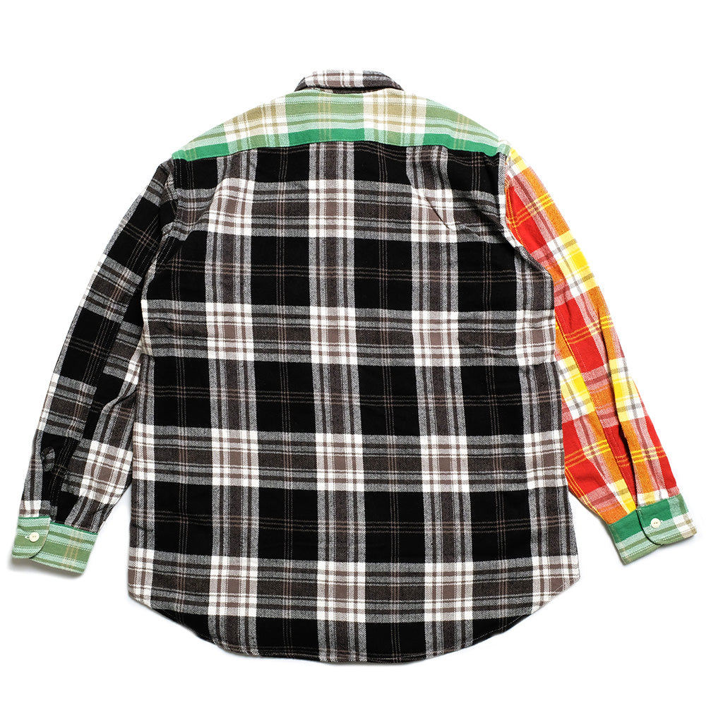 HOLLYWOOD RANCH MARKET - Spring Flannel Plaid Crazy Patterns  Work Shirt - 1011418