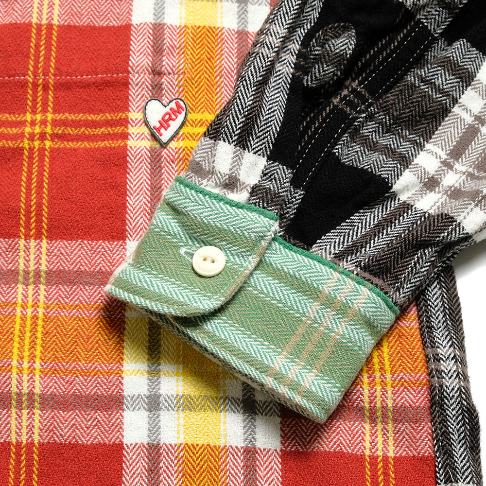 HOLLYWOOD RANCH MARKET - Spring Flannel Plaid Crazy Patterns  Work Shirt - 1011418