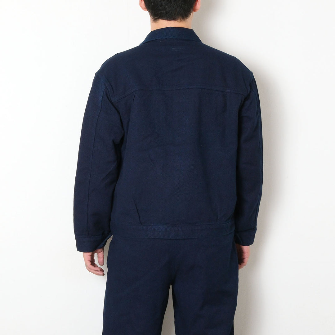 BLUE BLUE JAPAN - Honnai Nijuori - Sashiko Trucker Jacket - 1016593