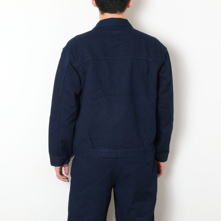 BLUE BLUE JAPAN - Honnai Nijuori - Sashiko Trucker Jacket - 1016593