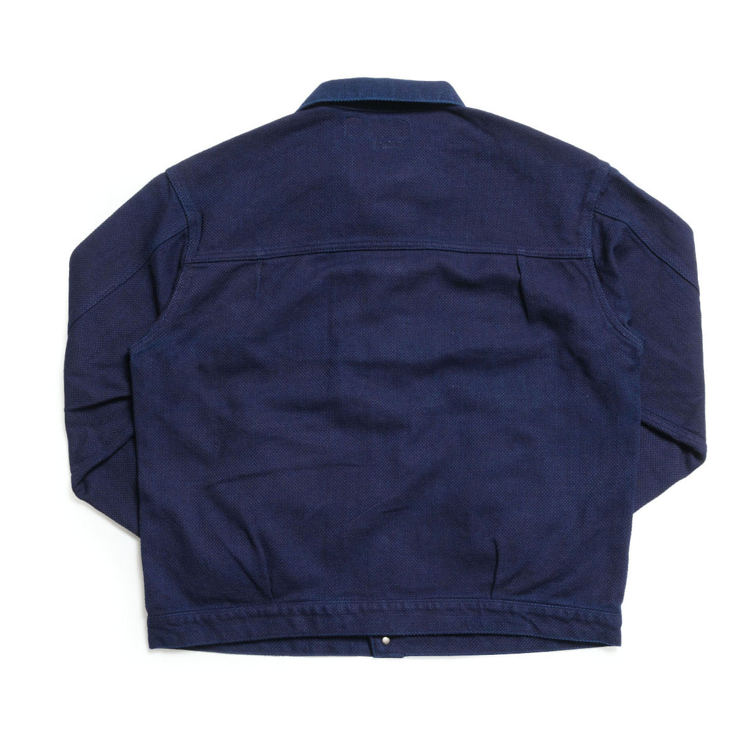 BLUE BLUE JAPAN - Honnai Nijuori - Sashiko Trucker Jacket - 1016593
