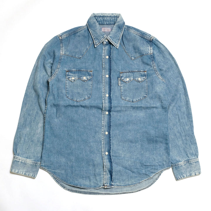 BLUE BLUE - Longhorn Wash Western Shirt - 1019106