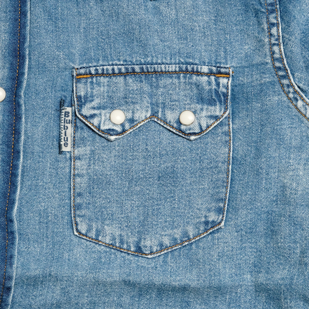 BLUE BLUE - Longhorn Wash Western Shirt - 1019106