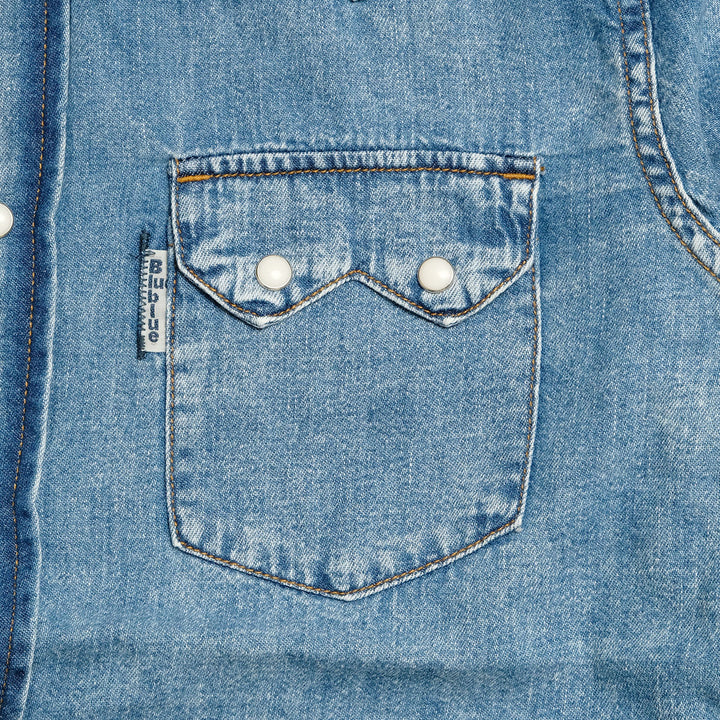 BLUE BLUE - Longhorn Wash Western Shirt - 1019106
