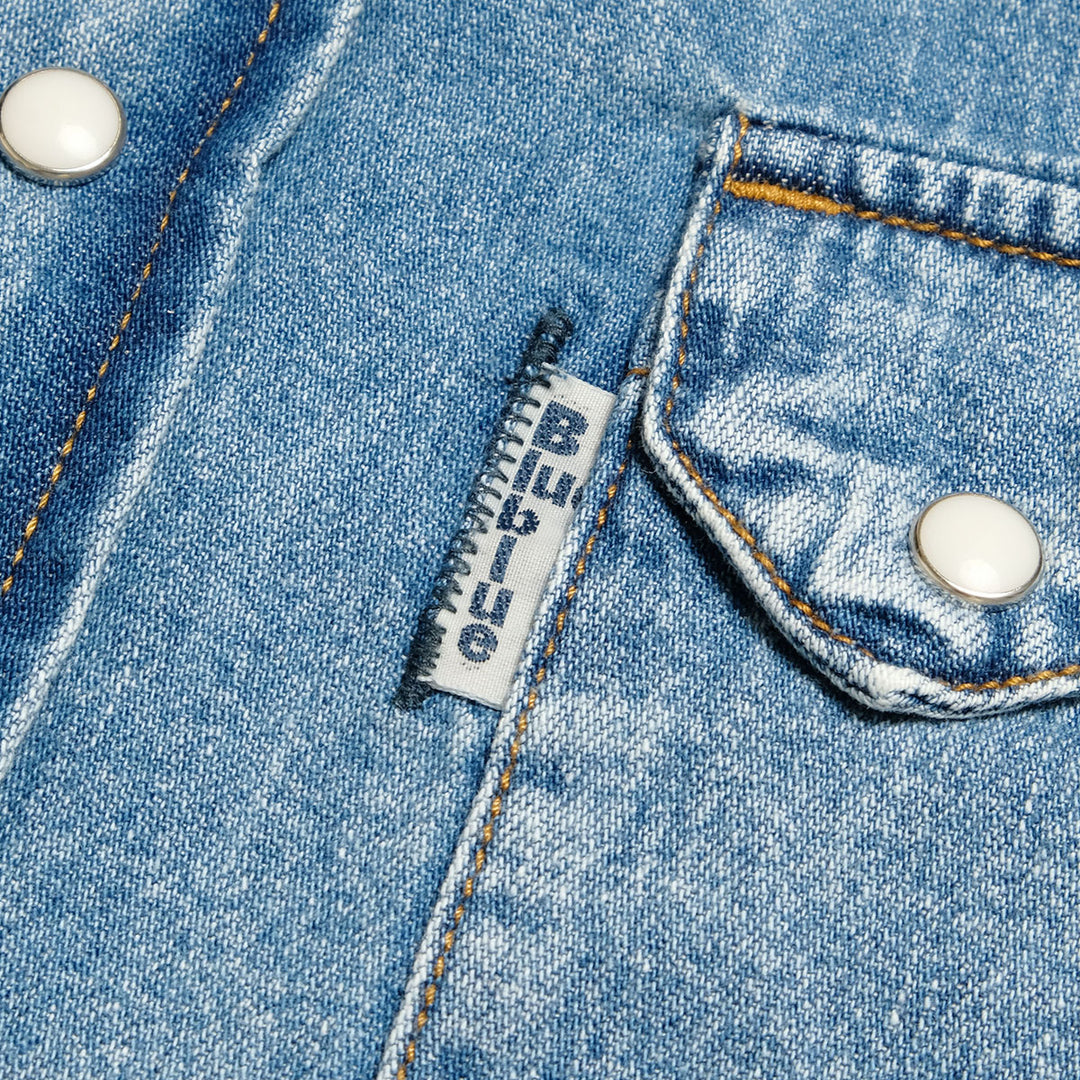 BLUE BLUE - Longhorn Wash Western Shirt - 1019106