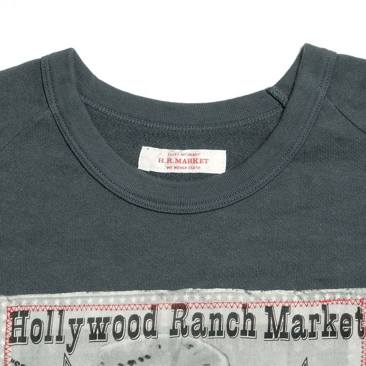 HOLLYWOOD RANCH MARKET - Gauze Urake(French Terry) Advertising Patchwork Long Sleeve - 1019324