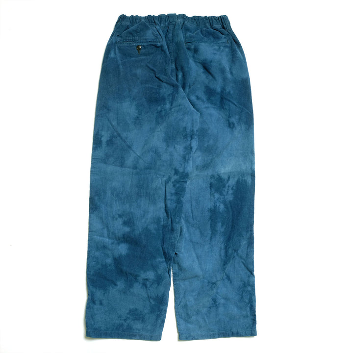 HOLLYWOOD RANCH MARKET - INDIGO Dyed Beach corduroy Tuck Trousers - 1019349