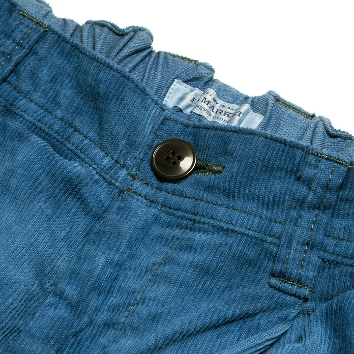 HOLLYWOOD RANCH MARKET - INDIGO Dyed Beach corduroy Tuck Trousers - 1019349