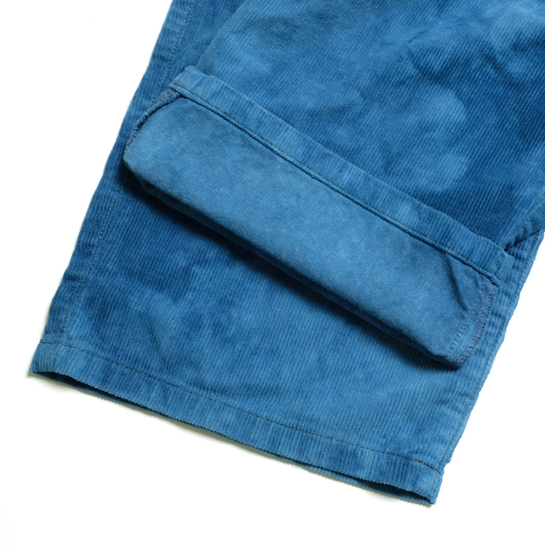 HOLLYWOOD RANCH MARKET - INDIGO Dyed Beach corduroy Tuck Trousers - 1019349