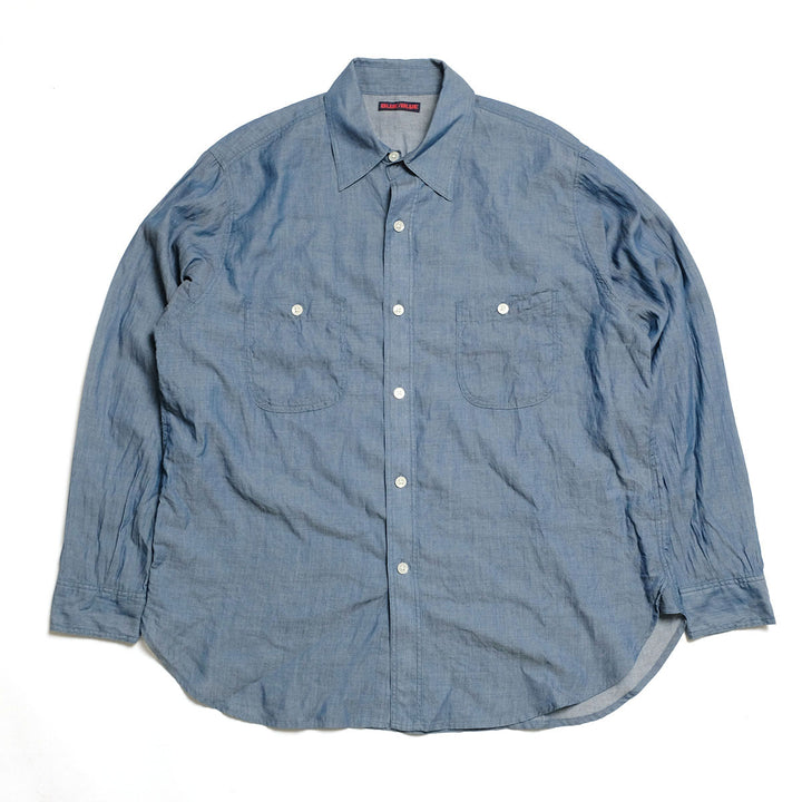 BLUE BLUE - Super Light Denim Long Sleeve Shirt - 1020369